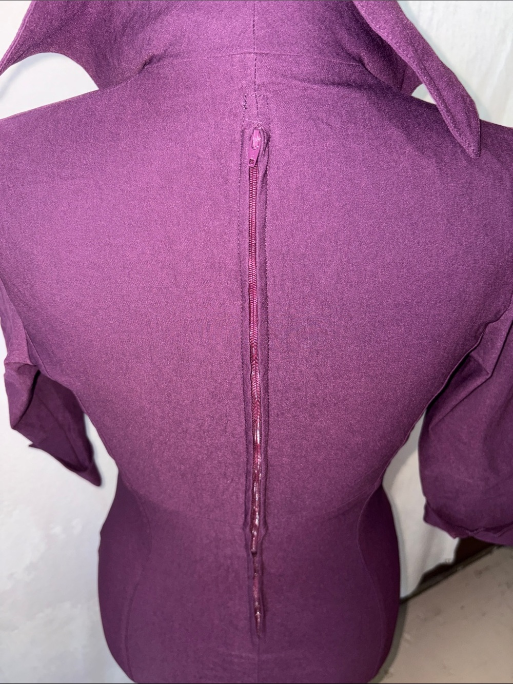 Pinup Couture Lorelei Eggplant/Royal Purple Fitted Midi Dress Size Large - Picture 10 of 12